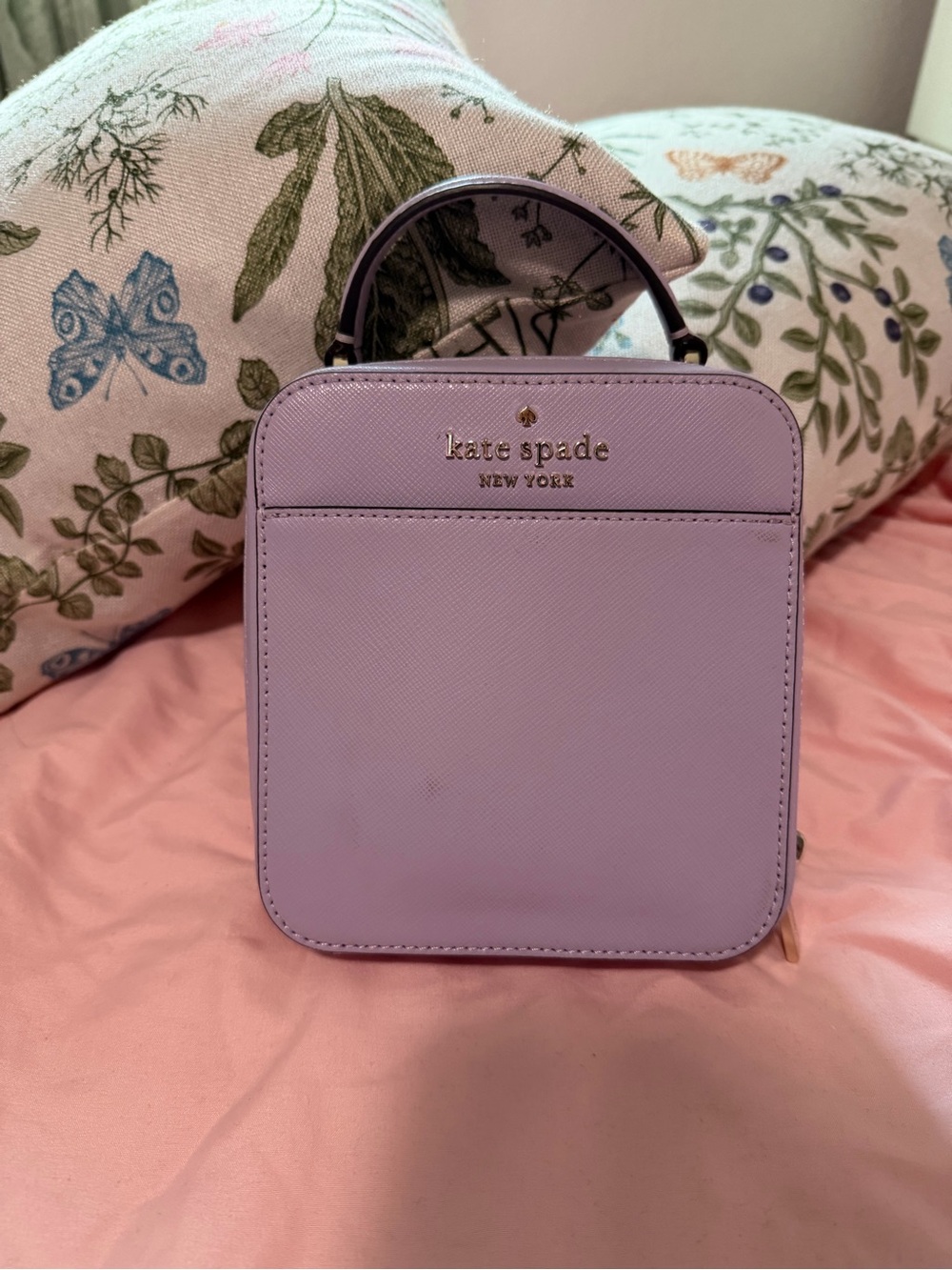 kate spade lilac mini top-handle bag
